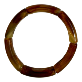 Bybjor "Small "Colorful Rainbow Bracelet Dark-Amber