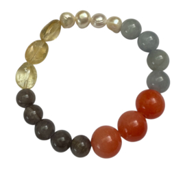 Bybjor Colorful Gemstone Beads Bracelet