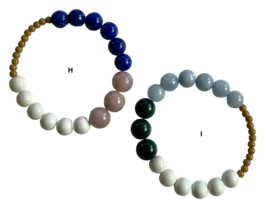 Bybjor Colorful Gemstone Beads Bracelet