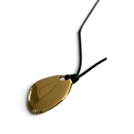 Bybjor Organic Shape Golden Charm Necklace