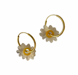 Bybjor Daisy Golden Hoop Earrings