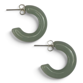 Bybjor Colorful "Resin" Hoop Earrings Set