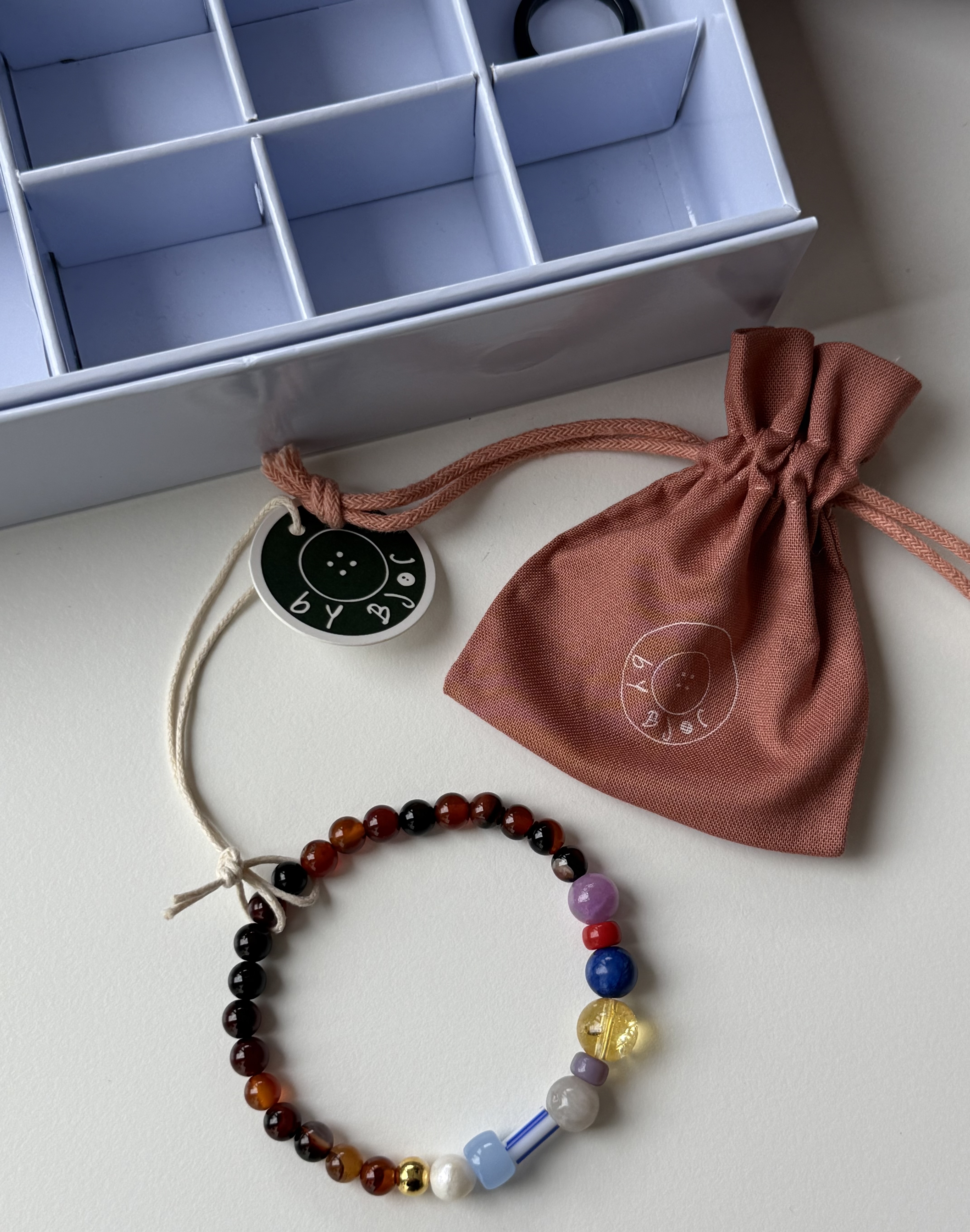 Bybjor Colorful Pearl & Agate Bracelet