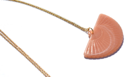 Fan Golden Necklace