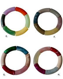 Bybjor Colorful & Marble Rainbow Bracelet Collection