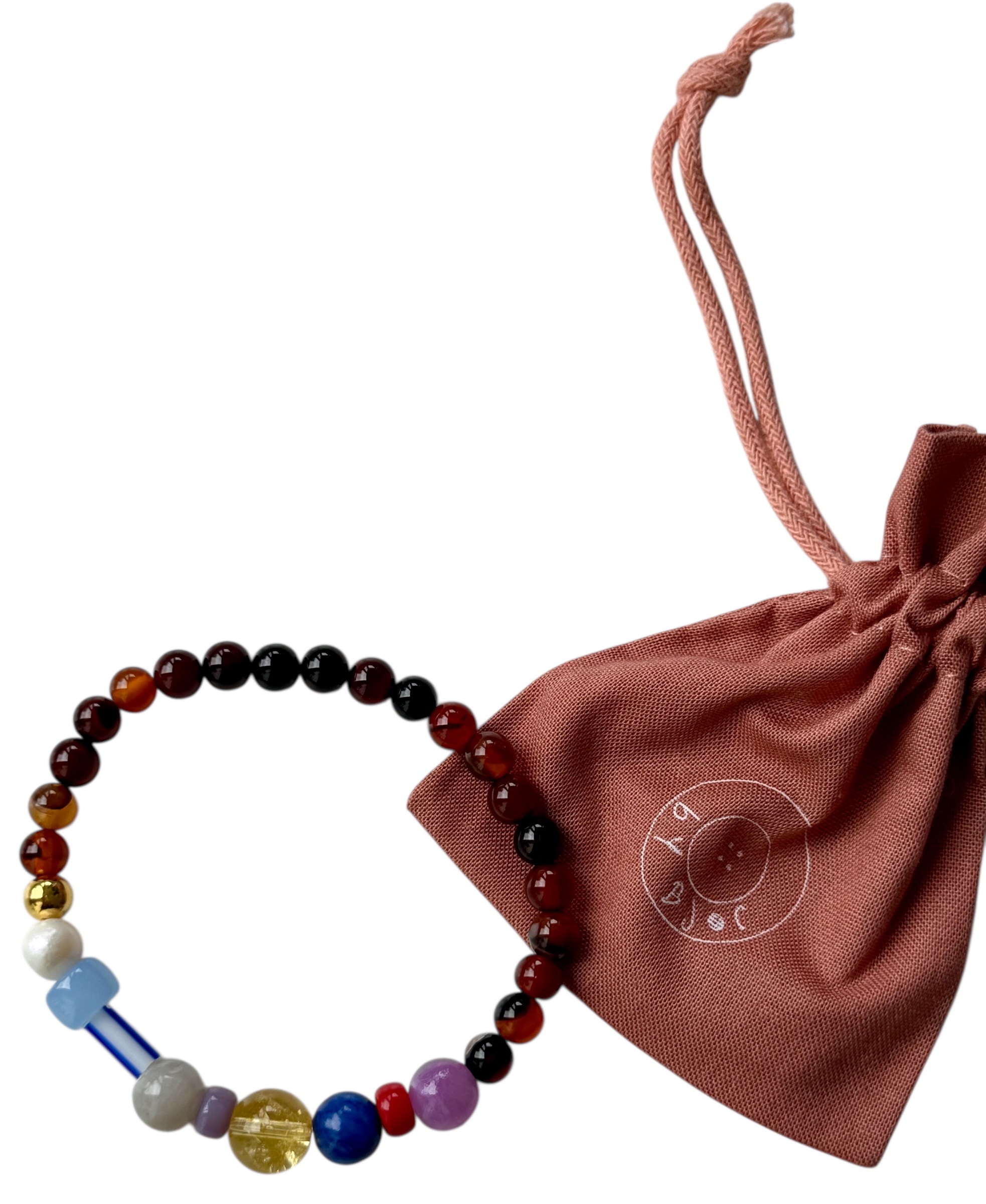 Bybjor Colorful Pearl & Agate Bracelet