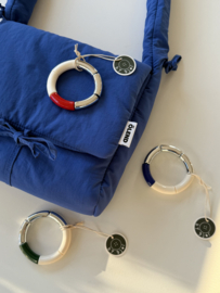 Bybjor Sølv & Hvid Rainbow Bracelet Collection