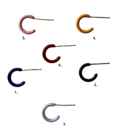 Bybjor Colorful Enamel Mini Hoop 1 pcs.