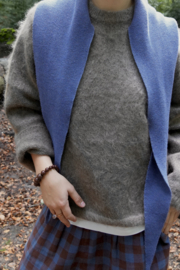 Bybjor Merino Wool Large Scarf "Blue Jeans-Melange"