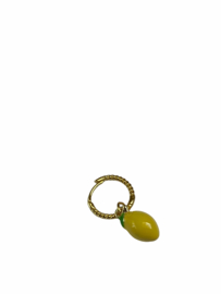 Lemon Twist Hoop Earring