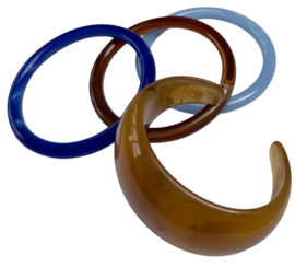 Bybjor Chunky Cuff Resin Bracelet