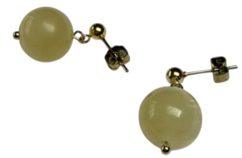 Colorful Jade Beads Earstuds