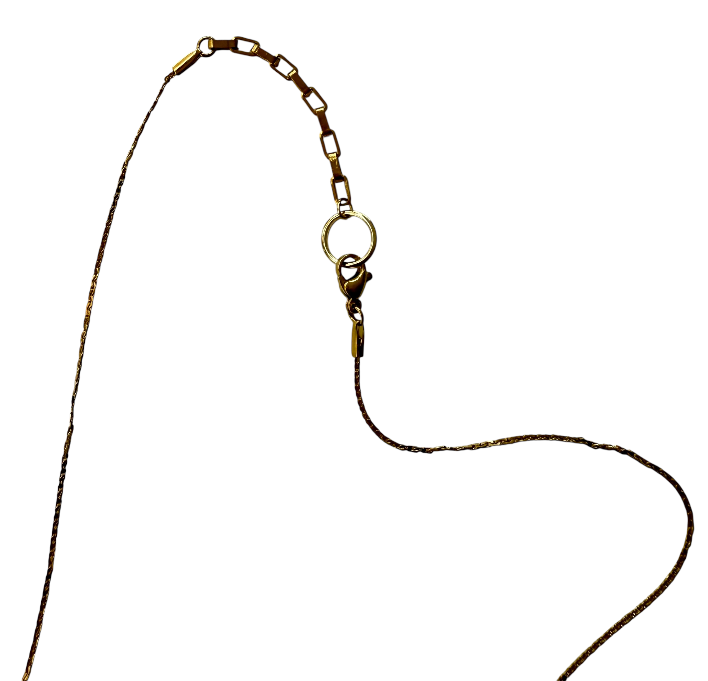 Bybjor Colorful Tube Golden Chain & Circle Necklace
