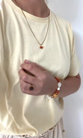 Pure Coral Golden Necklace