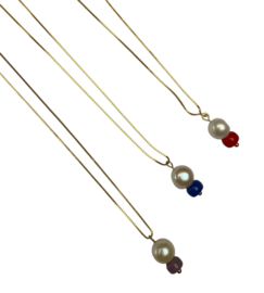 Bybjor Colorful Pearl Sterling Necklace