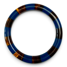 Bybjor Autumn Stripe Bangle Bracelet Blue-Brown