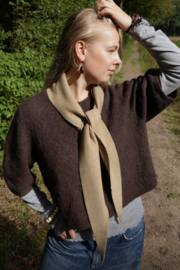 Bybjor Merino Wool Large Scarf "Khaki-Melange"