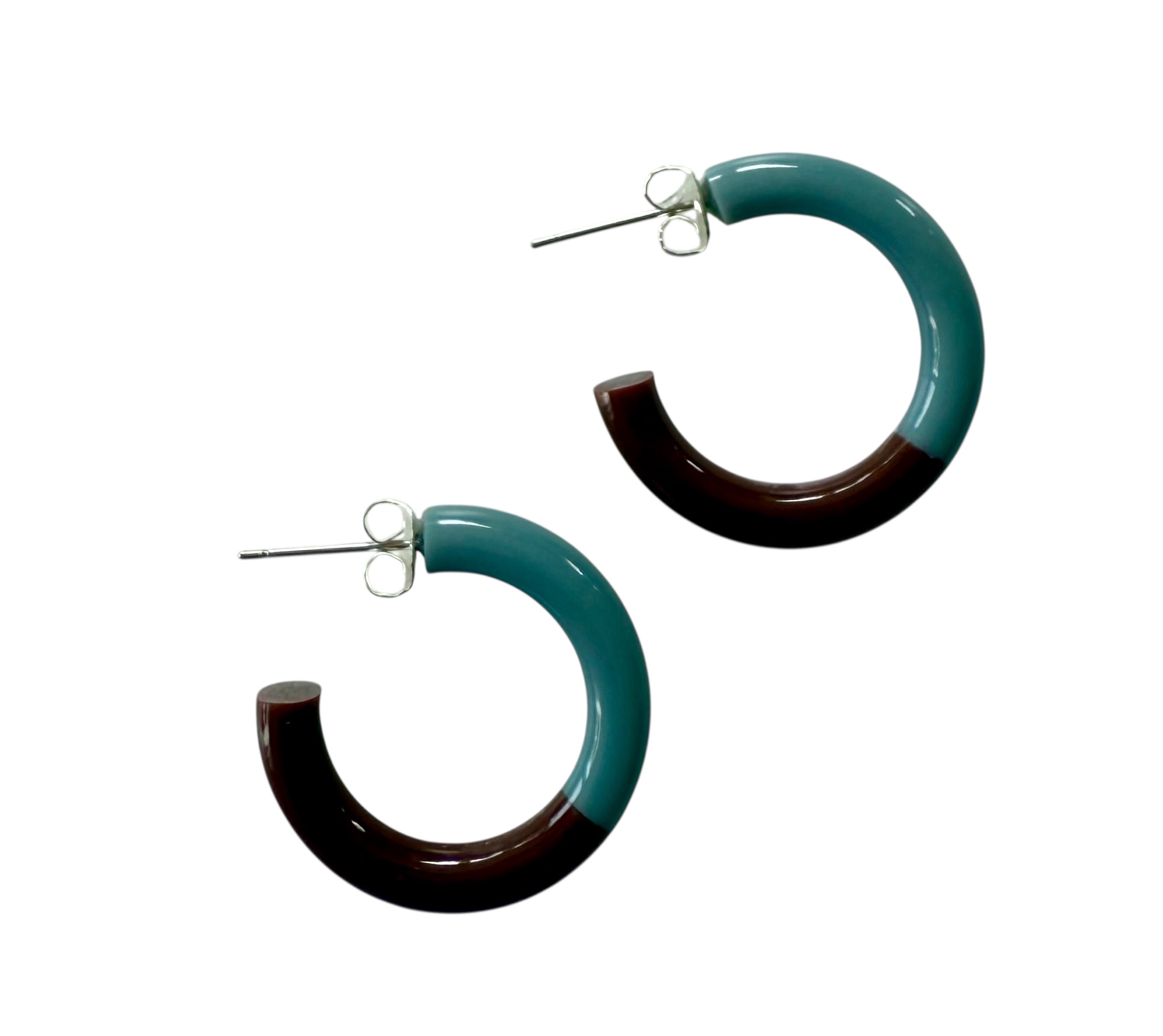 Bybjor Duo Color Hoop Earrings