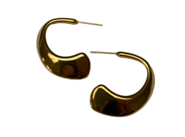 Bybjor Arc Stud Golden Earrings