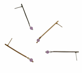 Long Bar & Stone Earstuds