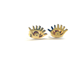 EYE earrings gold