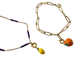 Bybjor Lemon & Orange Charm Set