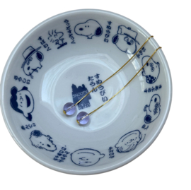 Bybjor Clear Lavender Sterling Threaders