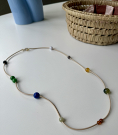Kyoto Ltd. Edition Stone & Tube Necklace