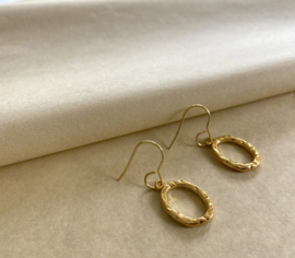 Bybjor Structure Golden Earrings