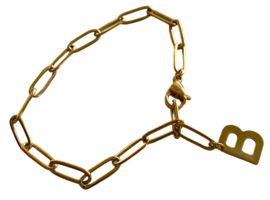 Bybjor Golden Charm & Chain Bracelet