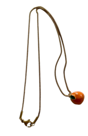 Bybjor Orange Golden Necklace