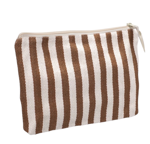 Toilet Bag Natural White-Brown