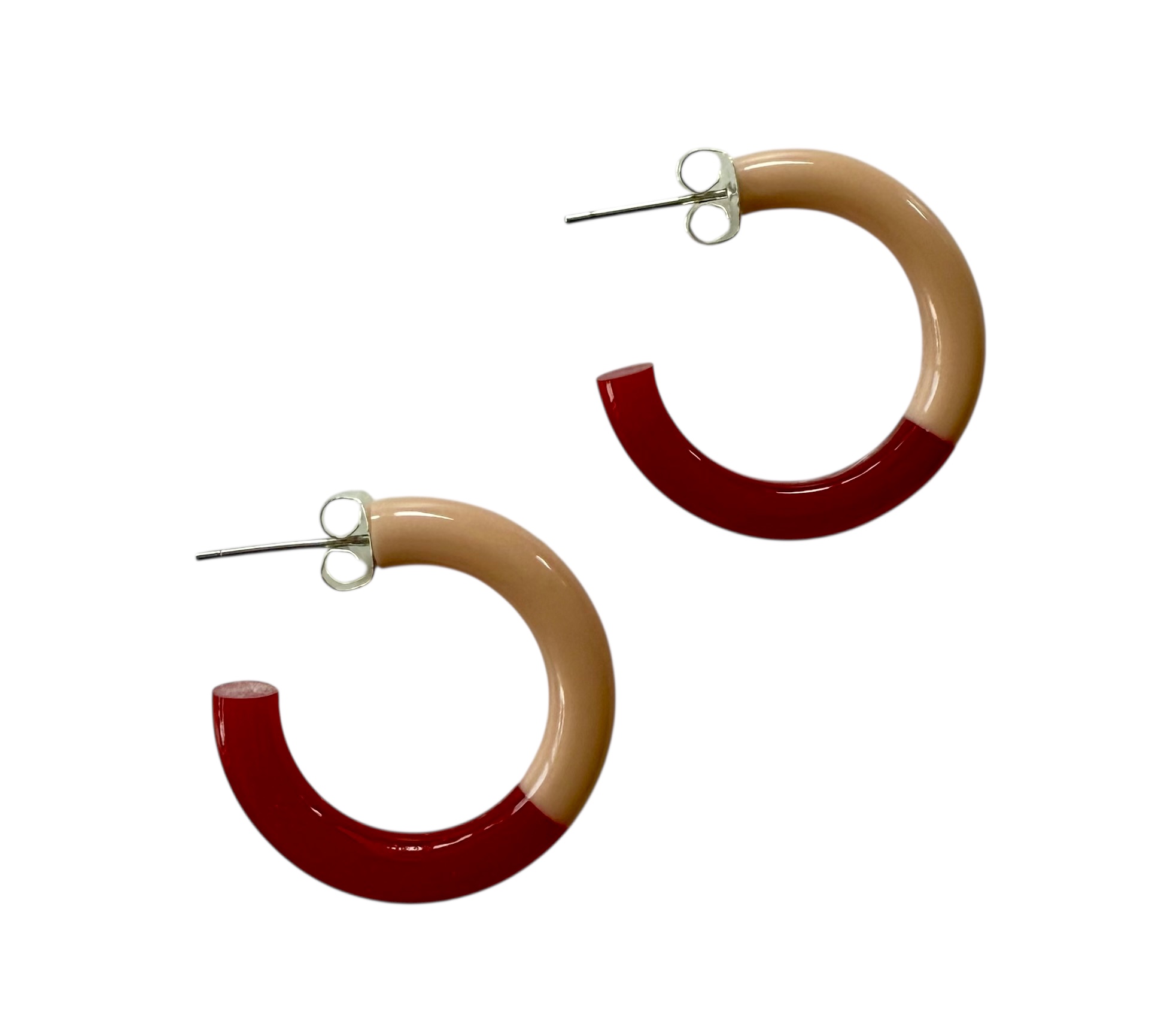 Bybjor Duo Color Hoop Earrings