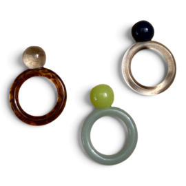 Bybjor Colorful Duo "Bubble" Ring