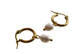 Bybjor Natural Pearls Creolen