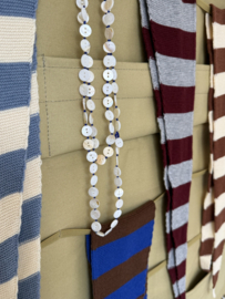 Bybjor Merino Wool Chunky Stripe Mini Scarf