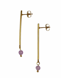 Long Bar & Stone Earstuds