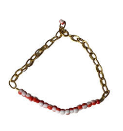 Bybjor Stripes Golden Chain Bracelet