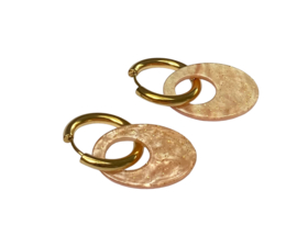 Bybjor Pastel Ice Cream Golden Earrings