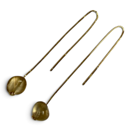 Citrine Threader Earrings