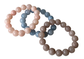 Bybjor Pastel Chunky Jade Beads Bracelet