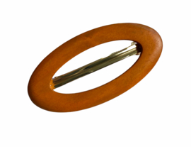 Olive & Wood Ovale Hairclip