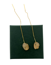 Citrine Threader Earrings