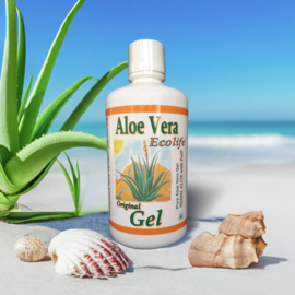 Aloë vera Gel puur met vezels & pulp. Vegan, gluten vrij, Aloe drink