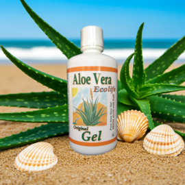 3 +1 extra fles Aloe vera Gel - puur - drink met vezels & pulp - Vegan - Gluten vrij