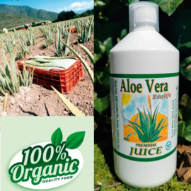 1 fles Premium Aloe vera Juice - biologische aloë vera