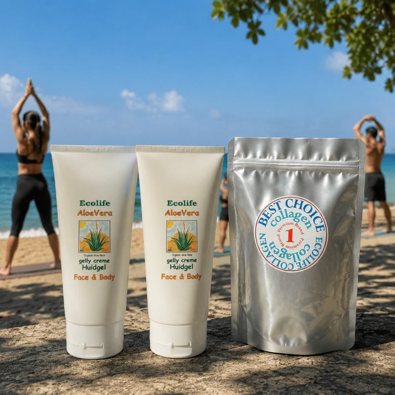 aloe vera huidgel en collageen