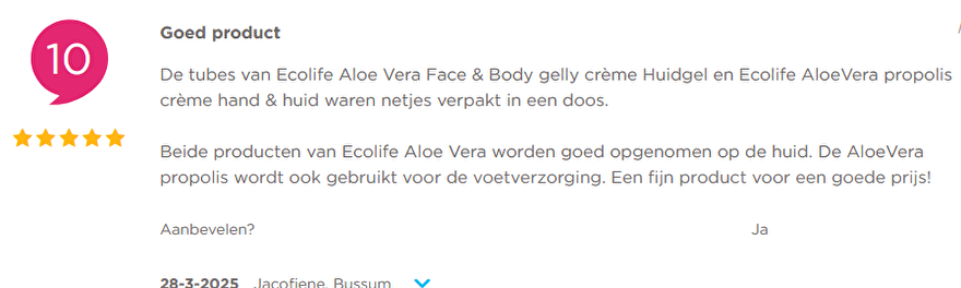 reveiw ecolife aloe vera