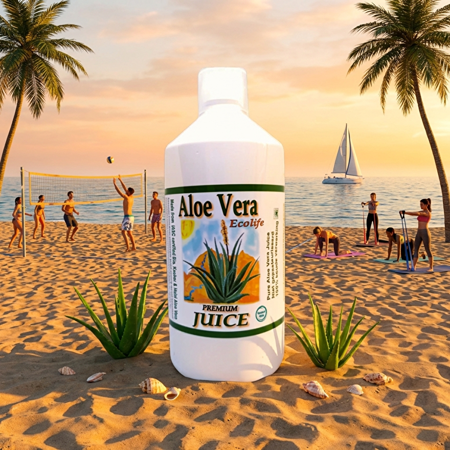 aloe vera bio juice sap gel acemannan ecolife