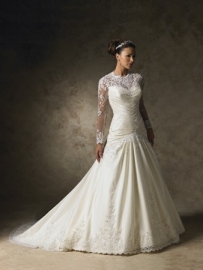 Strapless of met mouwen/blouse Sisi model bruidsjurk 28205